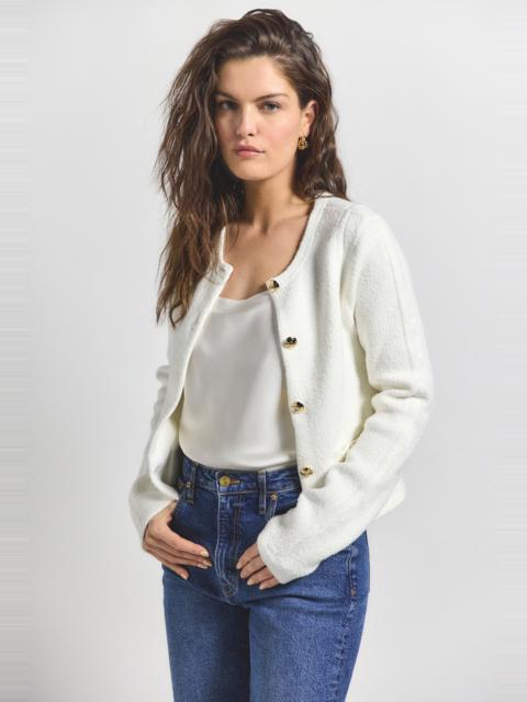 DEREK LAM 10 CROSBY AUBREE BOUCLE SWEATER JACKET