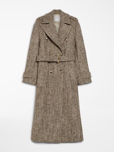 Sportmax DENARO Double-breasted tweed coat
