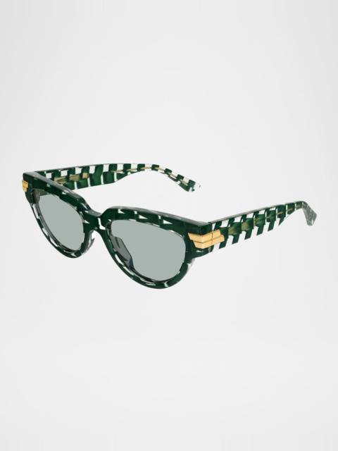 Bottega Veneta Round Acetate Sunglasses