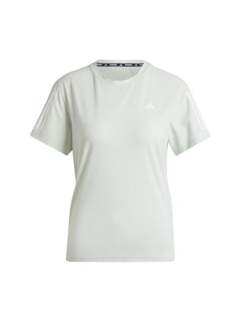 (WMNS) adidas Own The Run T-Shirt Asia Sizing 'Teal' IN1593