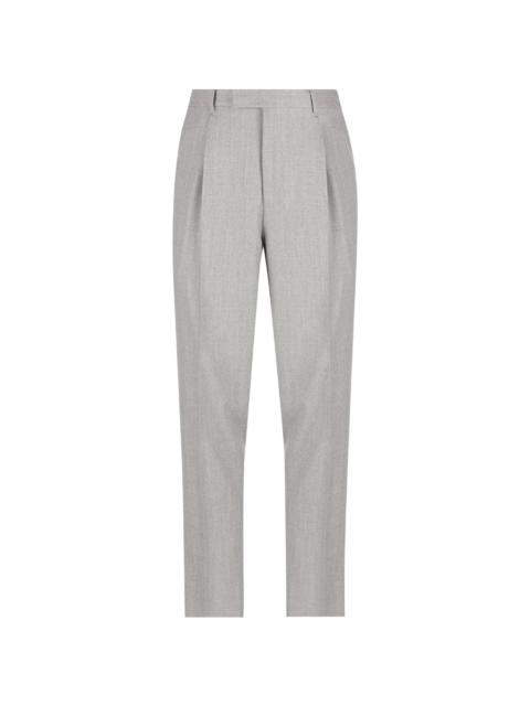 ZEGNA Zegna Pleated Tapered Trousers