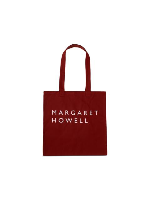 MARGARET HOWELL logo-print cotton-drill tote bag