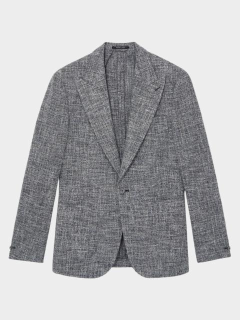 REISS Men's Textured Melange Slim-Fit Jacket