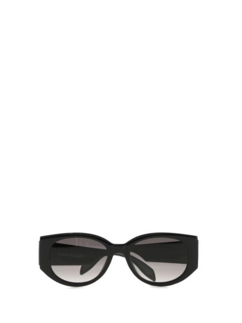 Alexander McQueen Black acetate McQueen Graffiti sunglasses