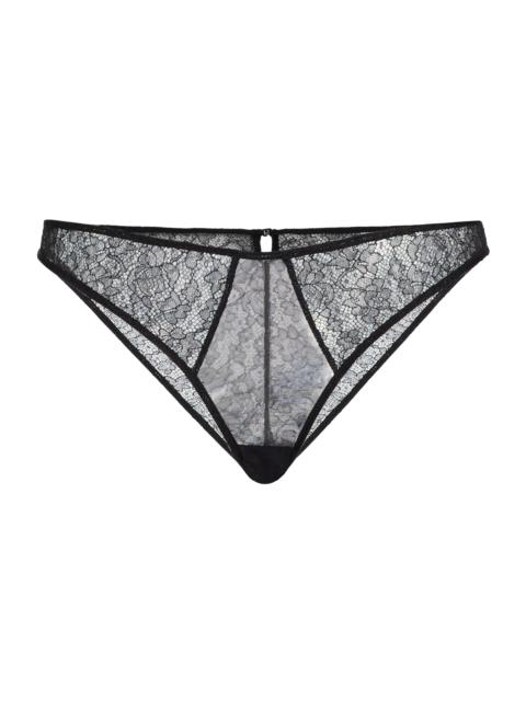 KIKI DE MONTPARNASSE Women's Petite Fleur Lace Briefs - Black