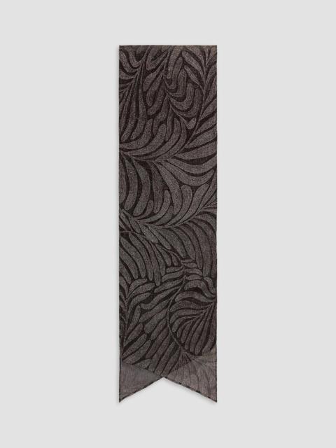 Ralph Lauren Women's Foiled Crinkle Chiffon Wrap Scarf - Espresso Multi