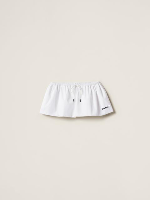 Miu Miu Poplin miniskirt