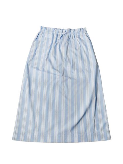 STAUD Shore striped-pattern midi skirt