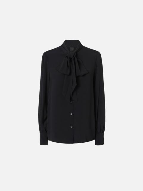 PINKO SILK-BLEND SHIRT WITH BOW