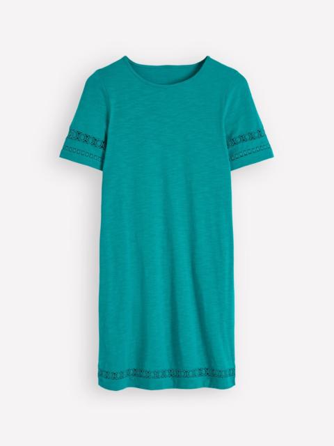 BODEN Hattie Jersey T-shirt Dress-Glaze Blue