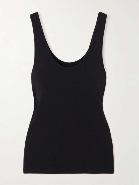 Another Tomorrow Stretch Lyocell and cotton-blend jersey tank top
