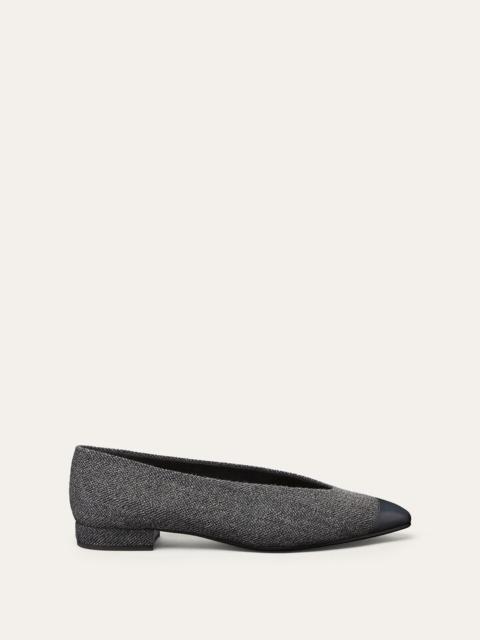 Loro Piana Rebecca Cap Toe Ballet Flat