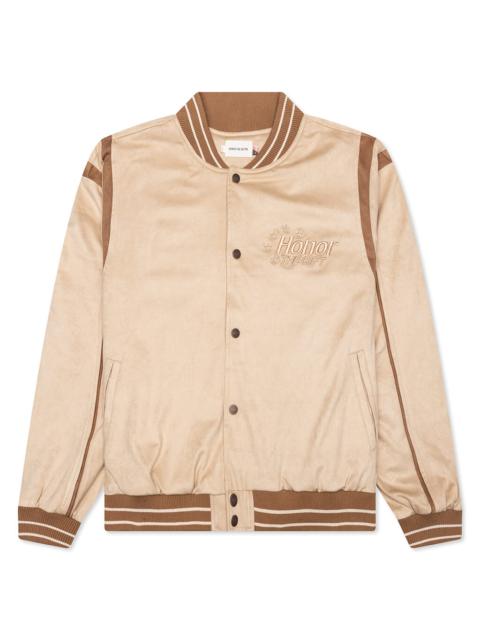 HONOR THE GIFT OIL HEAD VARSITY - TAN