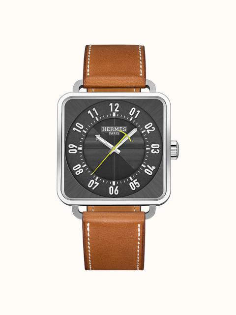 Hermès Carre H watch, 38 x 38 mm