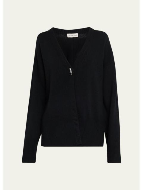 GRACE LING Cashmere Oversized V-Neck Cardigan