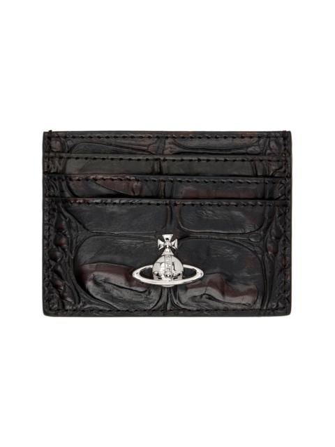 Vivienne Westwood Brown Flat Card Holder