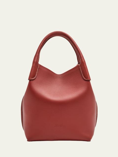 Loro Piana Bale Leather Top-Handle Bag