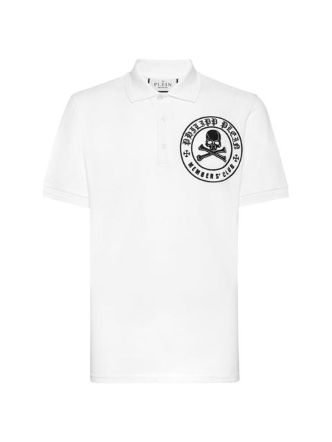 PHILIPP PLEIN Skull & Bones piqué polo shirt