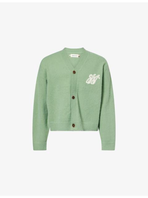 HONOR THE GIFT Brushed V-Neck Knit Woven Cardigan