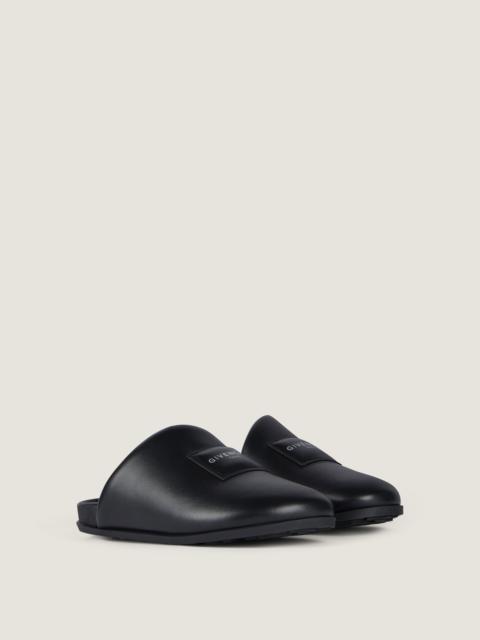 Givenchy LABEL FLAT MULES IN NAPPA LEATHER