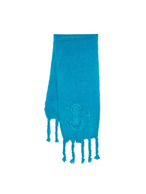 Jil Sander fringe-edge mohair-blend scarf