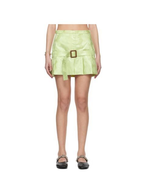 SUPER YAYA Green Capucine Miniskirt