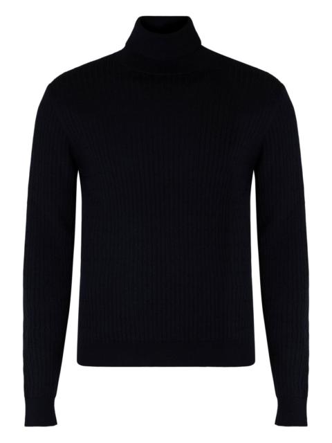 SLOWEAR ribbed turtleneck sweater