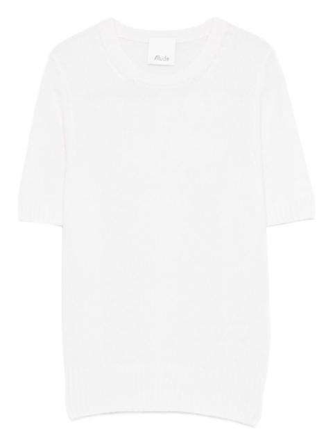 Allude short-sleeve knitted T-shirt
