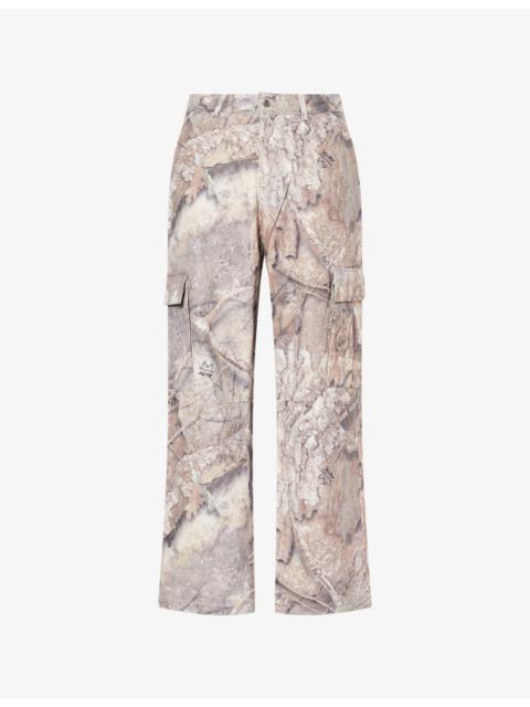 REPRESENT Camouflage-Pattern Cotton Cargo Trousers
