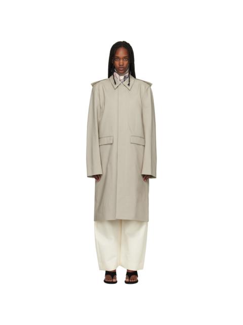 RIER Green Cotton Bonded Coat