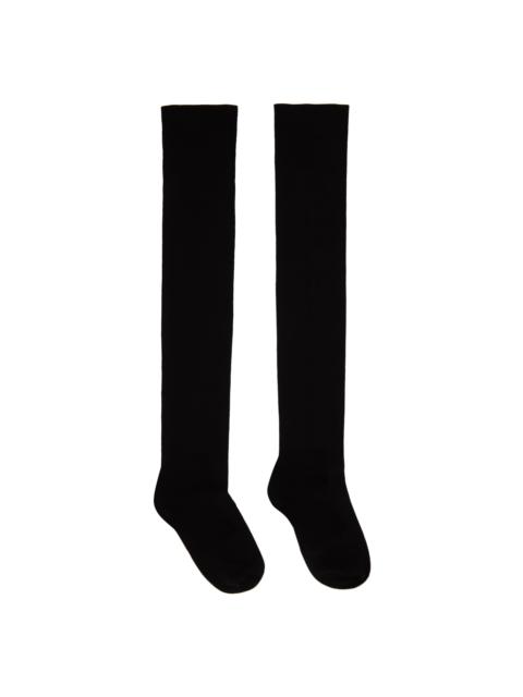 Rick Owens Black Semi-Sheer Socks