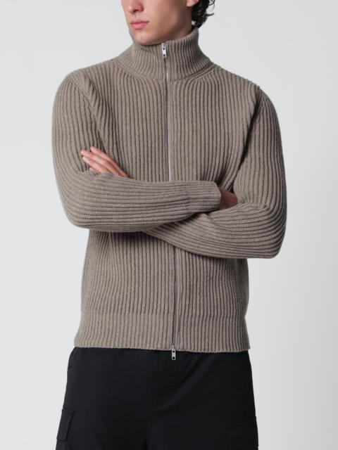 MM6 Maison Margiela Beige mélange wool cardigan