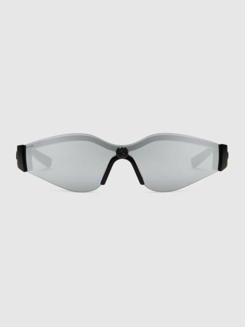 Mask-shaped frame sunglasses