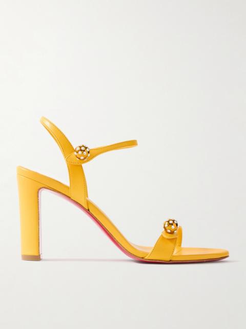 Christian Louboutin Atmospheria 85 Embellished Leather Sandals
