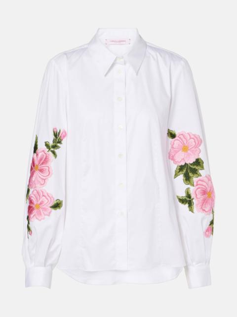 CAROLINA HERRERA Floral cotton-blend shirt