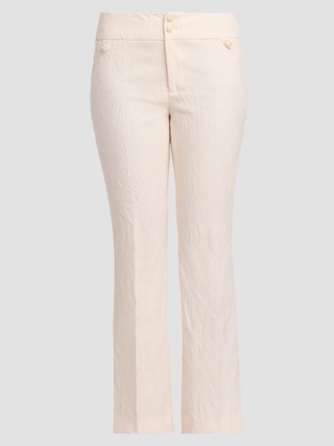 Etro Women's Jaquard Cigarette Trousers - Light Creamy White