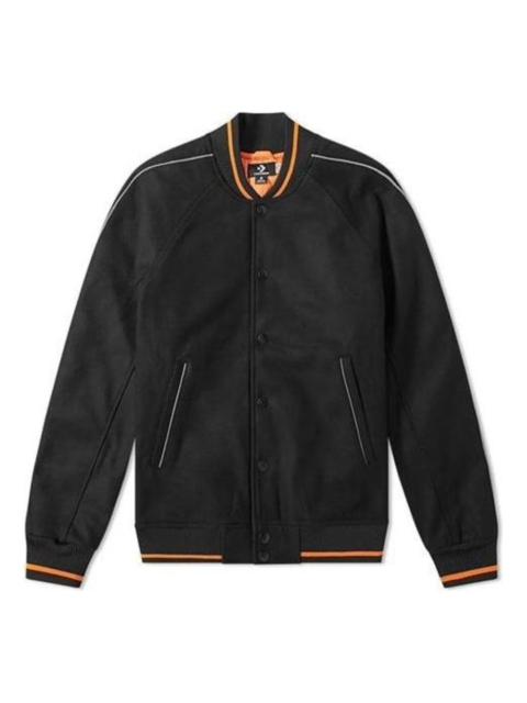 Converse Converse x Vince Staples Insulated Varsity Jacket 'Black Orange' 10016952-A01