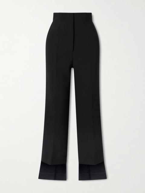 KHAITE Rae Cropped Crepe Straight-leg Pants