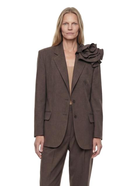 MAGDA BUTRYM Linen Flower Blazer