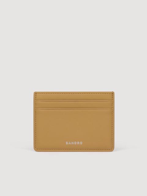 Sandro LEATHER LOGO CARD HOLDER