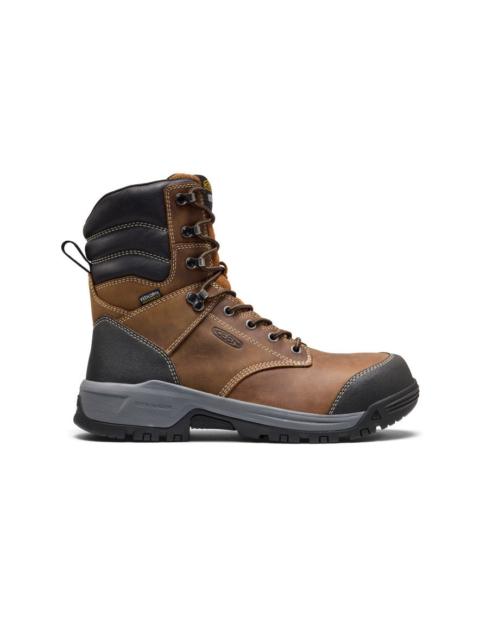 KEEN Men's Evanston 8" Waterproof Work Boot (Carbon Toe)