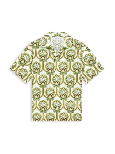 Drôle de Monsieur Floral Tapestry Linen Shirt