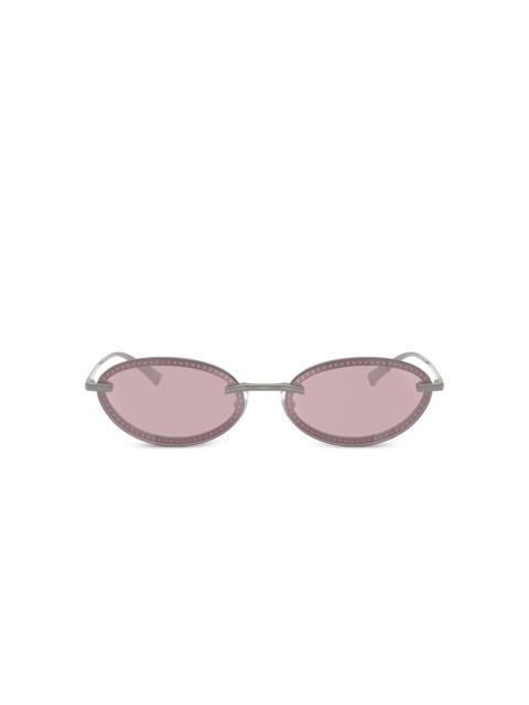 JIMMY CHOO oval-frame sunglasses