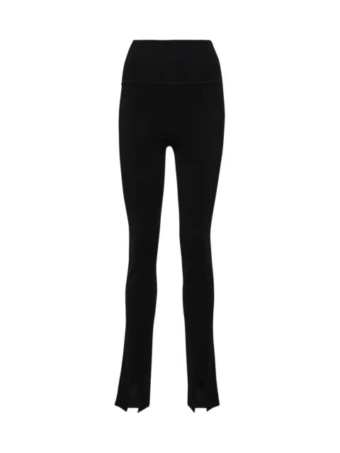 Body high-rise split-cuff leggings