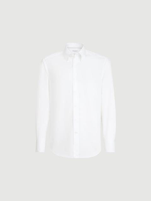 Brunello Cucinelli Twill shirt with button-down collar