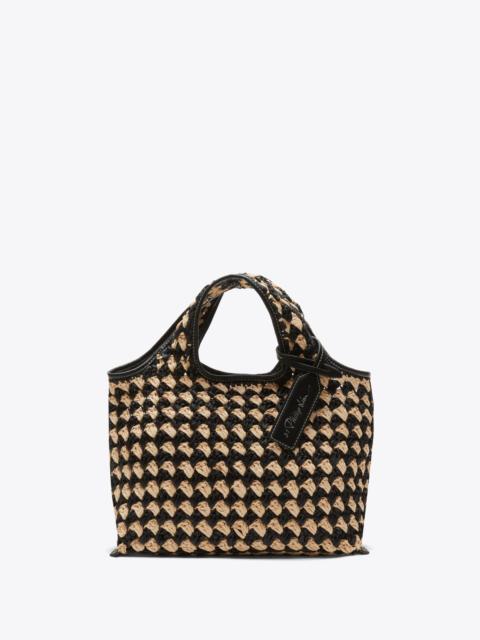3.1 Phillip Lim Crochet Raffia Mini Market Tote