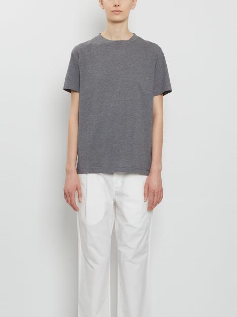 SOFIE D'HOORE Tag Fine Cotton Jersey T-Shirt — Mid-Grey