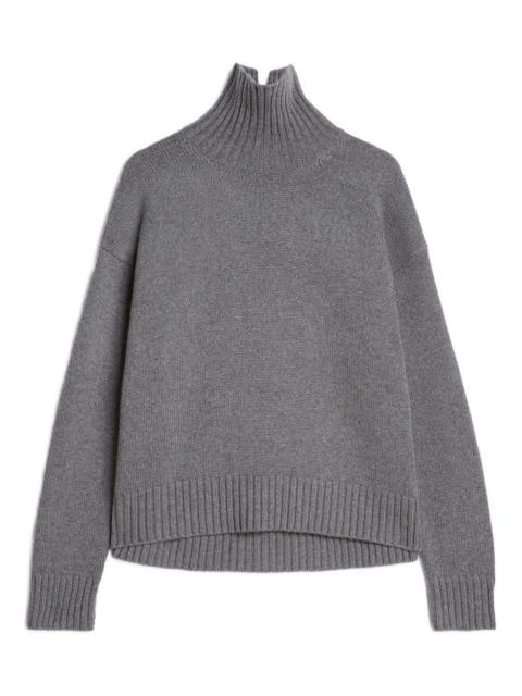Jil Sander high-neck ribbed-cuff sweater