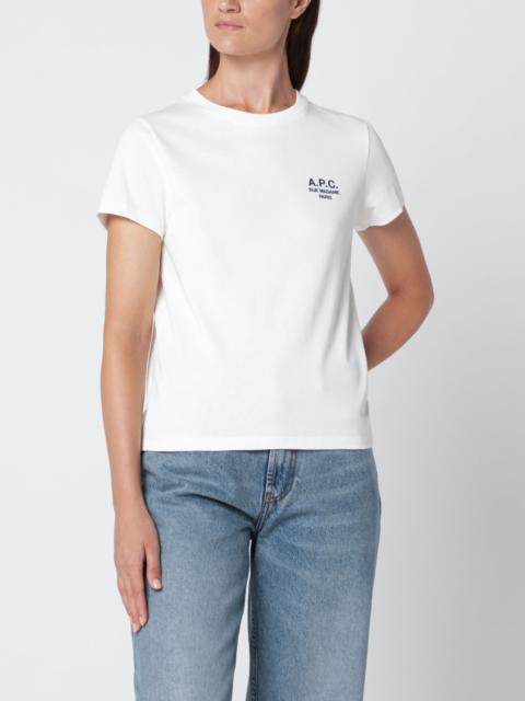 A.P.C. White cotton T-shirt