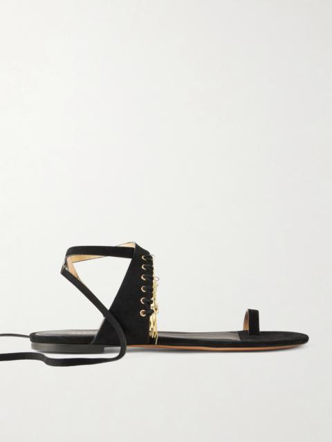 Isabel Marant Dreena Embellished Suede Sandals
